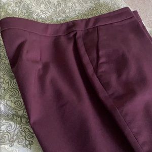 Raspberry/burgundy dress pants